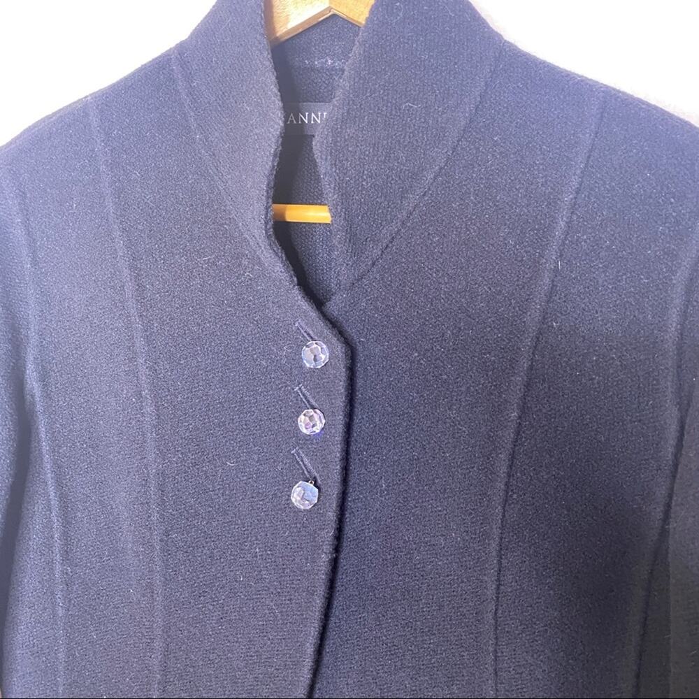 Anne Klein Wool Three Button Jacket Size 6 - Picture 5 of 12